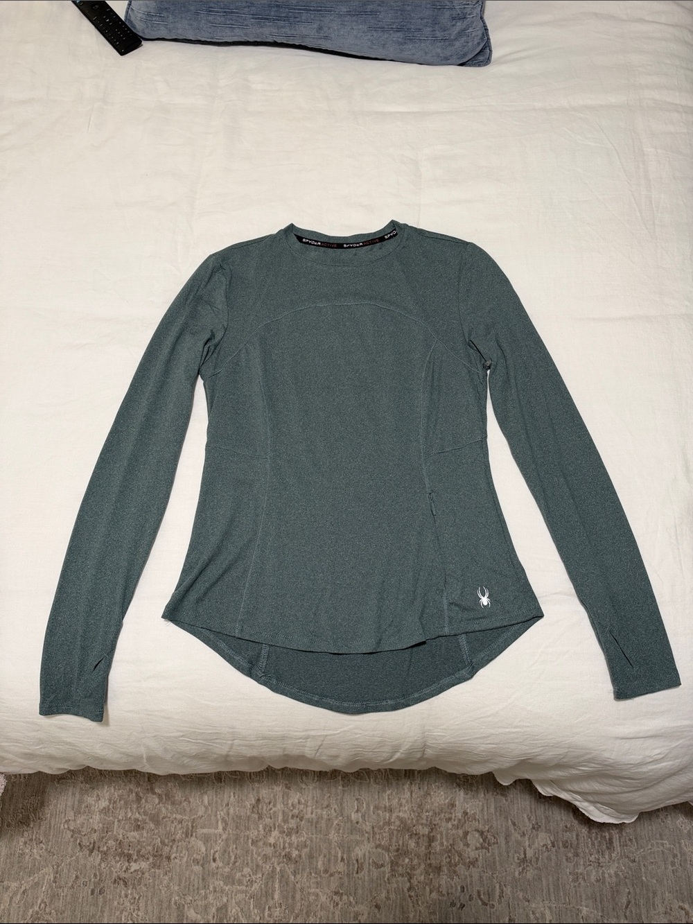 Spyder Long-Sleeve Crew Top in Green